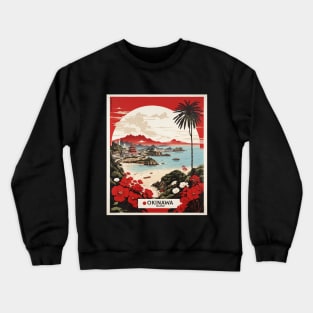 Okinawa Japan Travel Vintage Tourism Poster Crewneck Sweatshirt